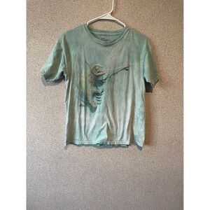 The Mountain XL Green Chameleon Graphic T-Shirt Nature Lizard Animal Tee‎